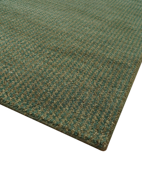 Teal and Brown Modern Contemporary Design Custom Made wool Rug