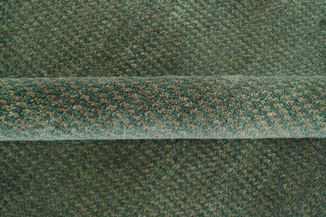 Teal and Brown Modern Contemporary Design Custom Made wool Rug
