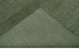 Teal and Brown Modern Contemporary Design Custom Made wool Rug
