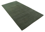 Teal and Brown Modern Contemporary Design Custom Made wool Rug
