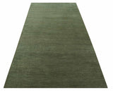 Teal and Brown Modern Contemporary Design Custom Made wool Rug