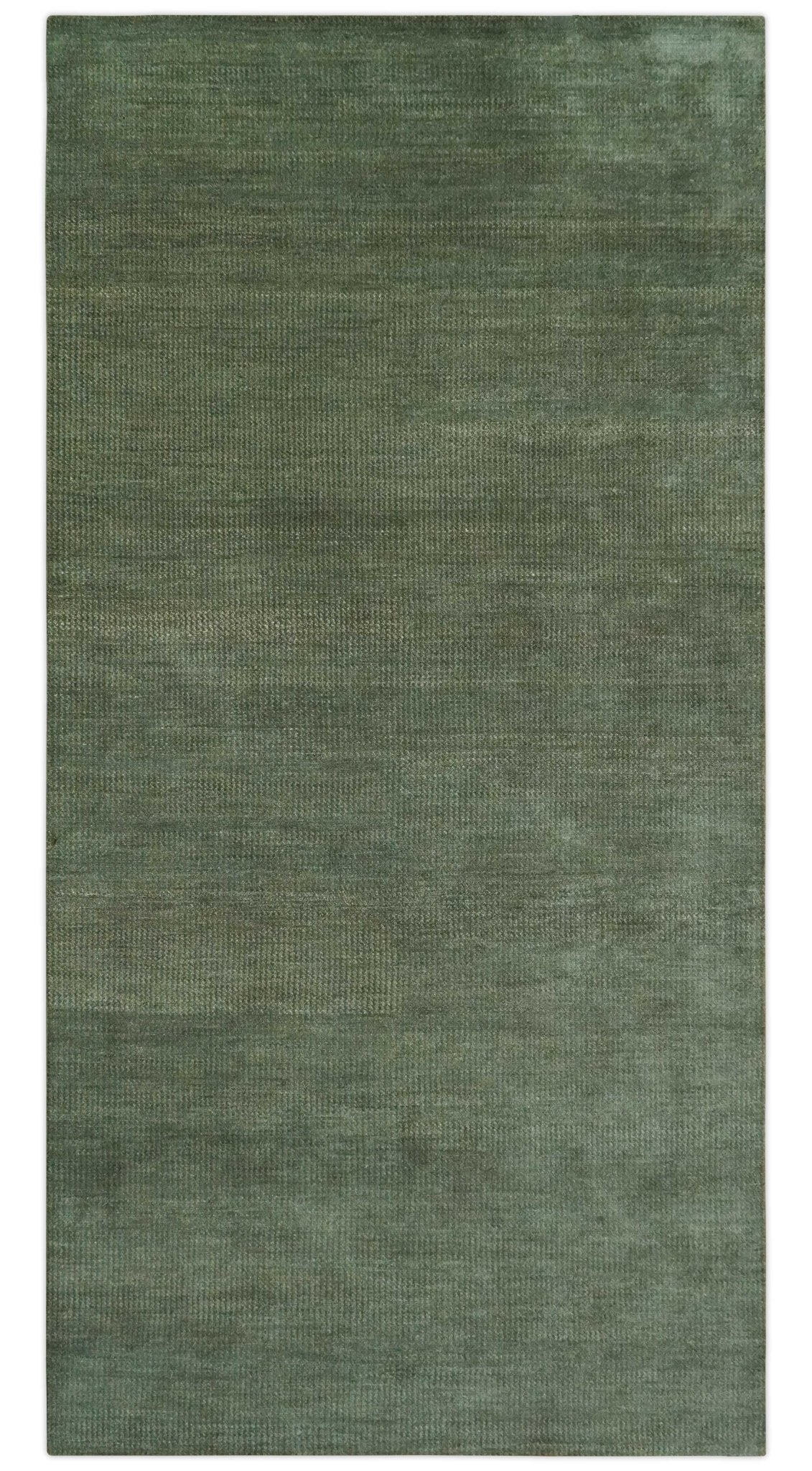 Teal and Brown Modern Contemporary Design Custom Made wool Rug
