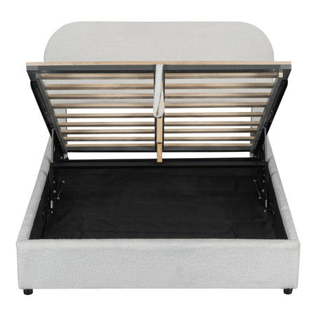 Teddy Full Size Upholstered Platform Bed with Hydraulic Storage-Bedroom-Parc Decor