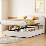 Teddy Full Size Upholstered Platform Bed with Hydraulic Storage-Bedroom-Parc Decor