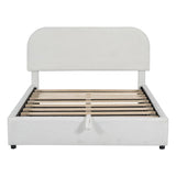 Teddy Full Size Upholstered Platform Bed with Hydraulic Storage-Bedroom-Parc Decor
