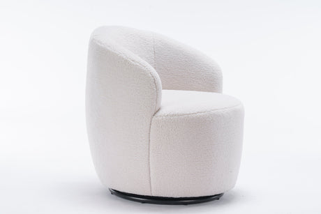 Teddy Swivel Barrel Accent Armchair Chair-Living Room-Parc Decor