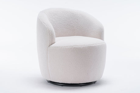Teddy Swivel Barrel Accent Armchair Chair-Living Room-Parc Decor