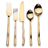 Tedpole PVD Flatware, 5-Pc. Place Setting-flatware set-Parc Decor
