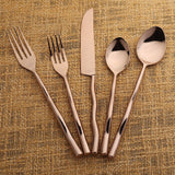 Tedpole PVD Flatware, 5-Pc. Place Setting-flatware set-Parc Decor