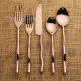Tedpole PVD Flatware, 5-Pc. Place Setting-flatware set-Parc Decor