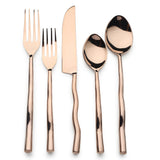 Tedpole PVD Flatware, 5-Pc. Place Setting-flatware set-Parc Decor