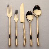 Tedpole PVD Flatware, 5-Pc. Place Setting-flatware set-Parc Decor
