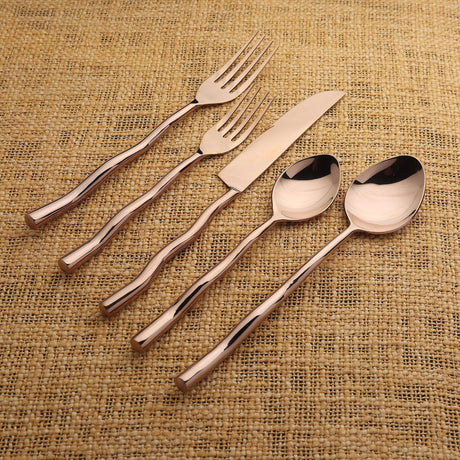Tedpole PVD Flatware, 5-Pc. Place Setting-flatware set-Parc Decor
