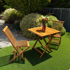 Telluride 2 Person Teak Folding Patio/Balcony Table - 28"