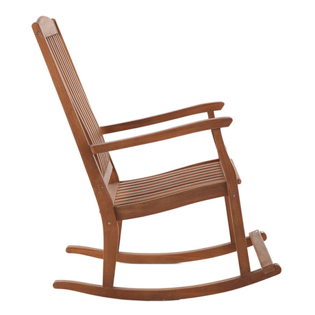 Telluride Oiled Teak Outdoor Patio Rocking Chair-chair-Parc Decor