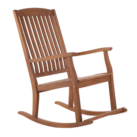 Telluride Oiled Teak Outdoor Patio Rocking Chair-Rocking Chair-Parc Decor