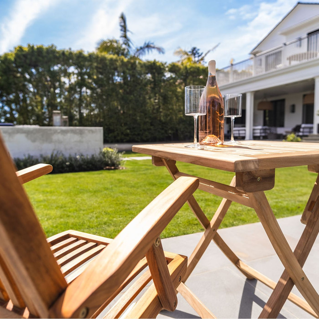 Telluride Teak Folding Patio – Balcony Table-Parc Decor