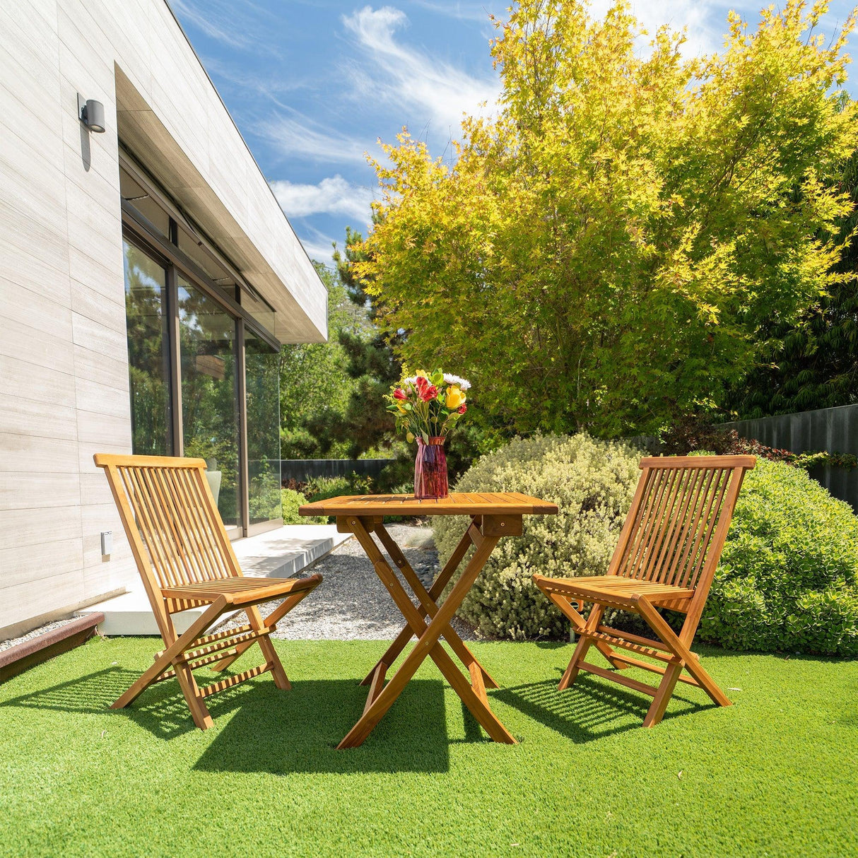 Telluride Teak Folding Patio – Balcony Table-Parc Decor