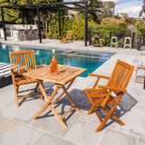 Telluride Teak Folding Patio – Balcony Table-Parc Decor