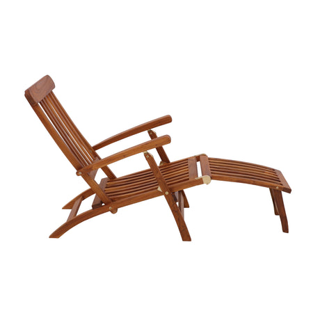 Telluride Teak Outdoor Sun Lounger Steamer-Lounger-Parc Decor