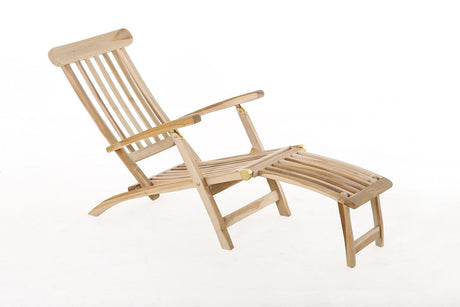 Telluride Teak Outdoor Sun Lounger Steamer-Lounger-Parc Decor