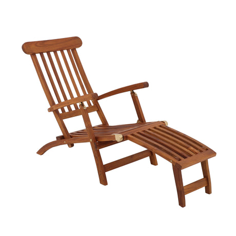 Telluride Teak Outdoor Sun Lounger Steamer-Sunlounger-Parc Decor