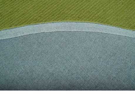 Terra Custom Made Modern Solid Design Green Hand Tufted Wool Rug