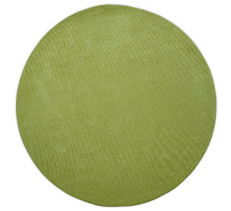 Terra Custom Made Modern Solid Design Green Hand Tufted Wool Rug