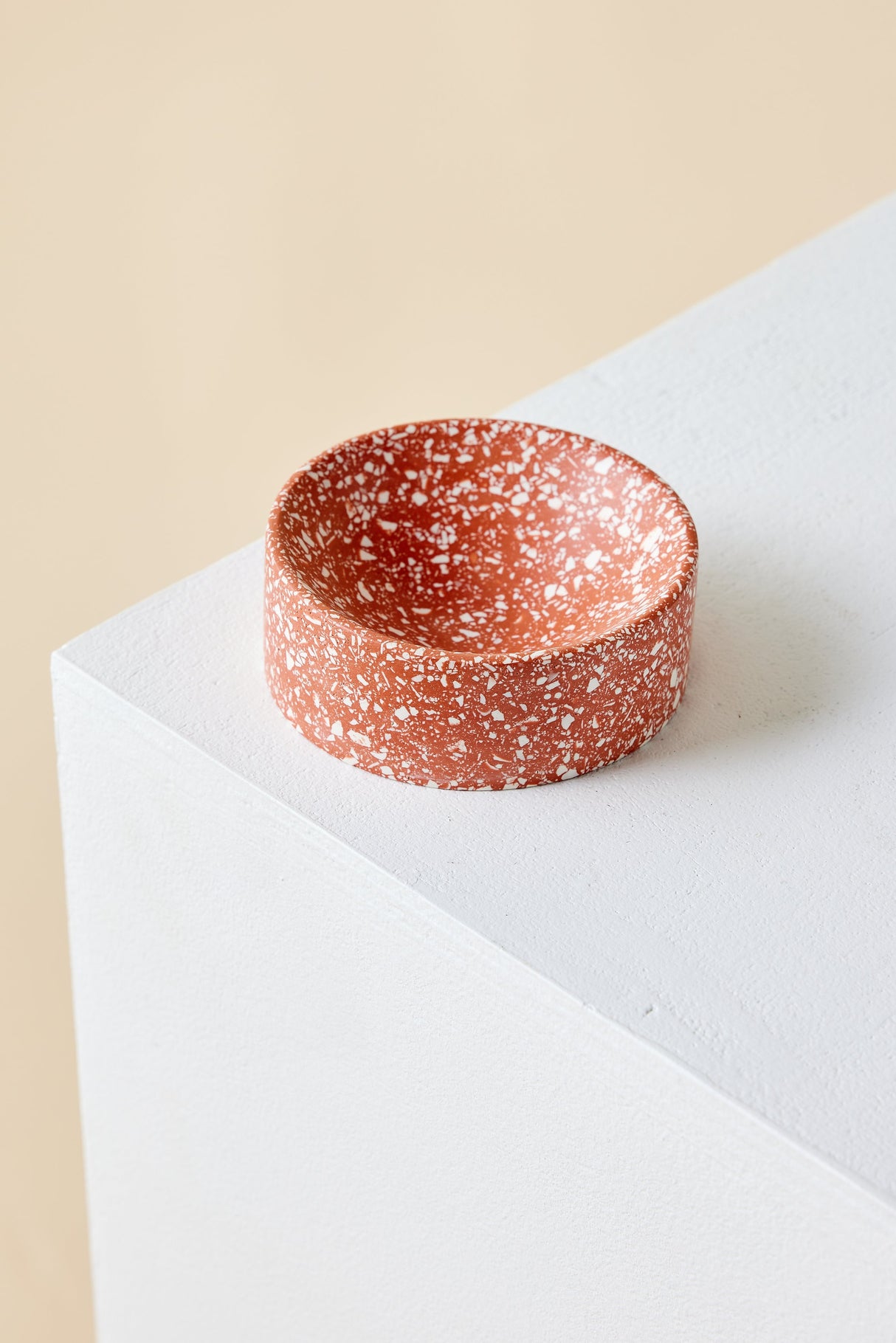 Terracotta Red Terrazzo Trinket Bowl-Décor-Parc Decor