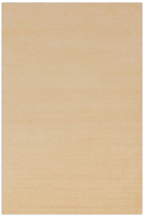 Terrain Hand Loomed Modern Beige Solid Design Wool Area Rug