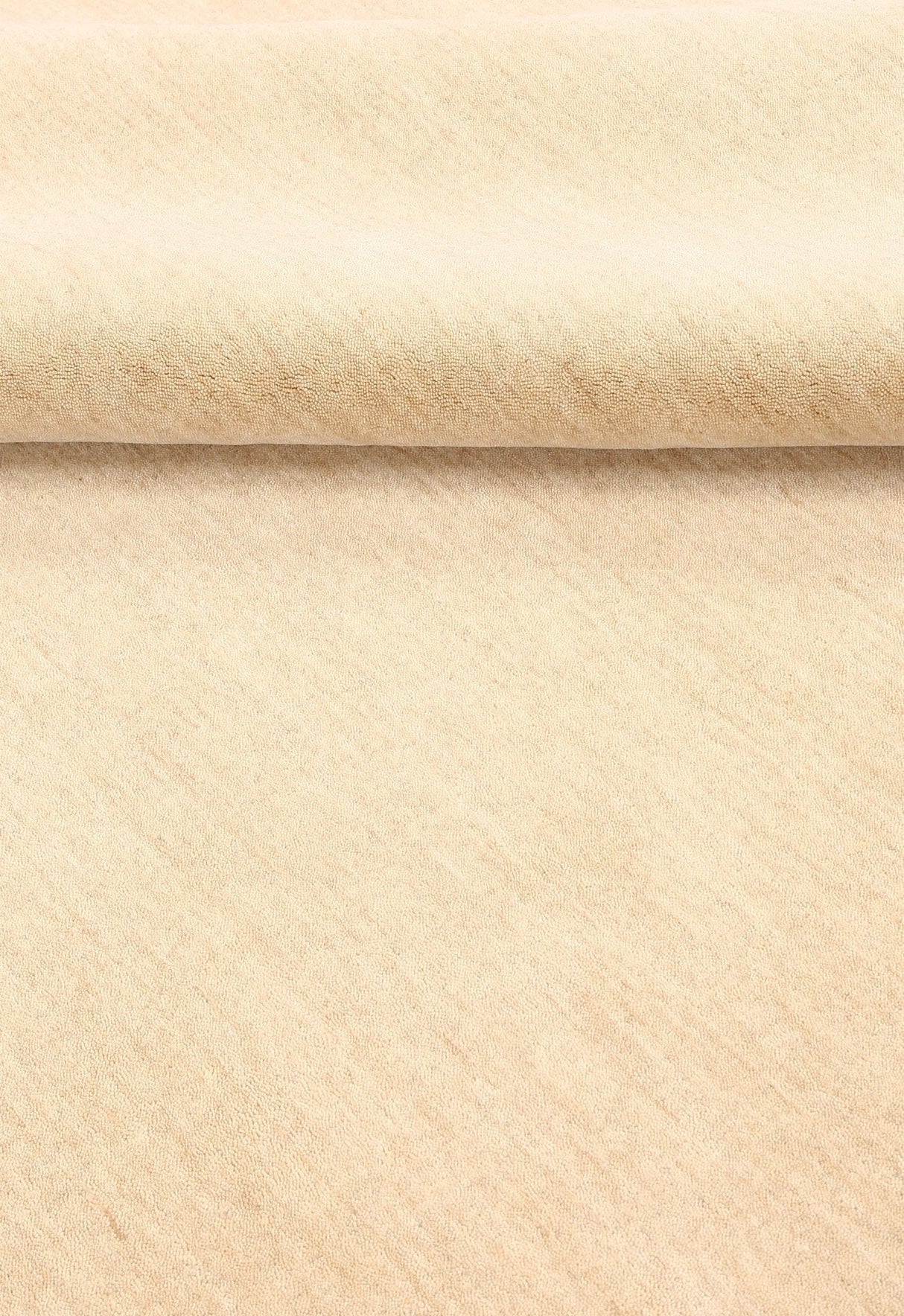 Terrain Hand Loomed Modern Beige Solid Design Wool Area Rug
