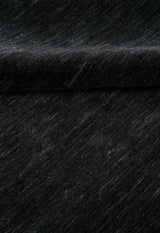 Terrain Hand Loomed Modern Charcoal Solid Design Wool Area Rug