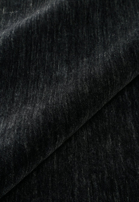 Terrain Hand Loomed Modern Charcoal Solid Design Wool Area Rug