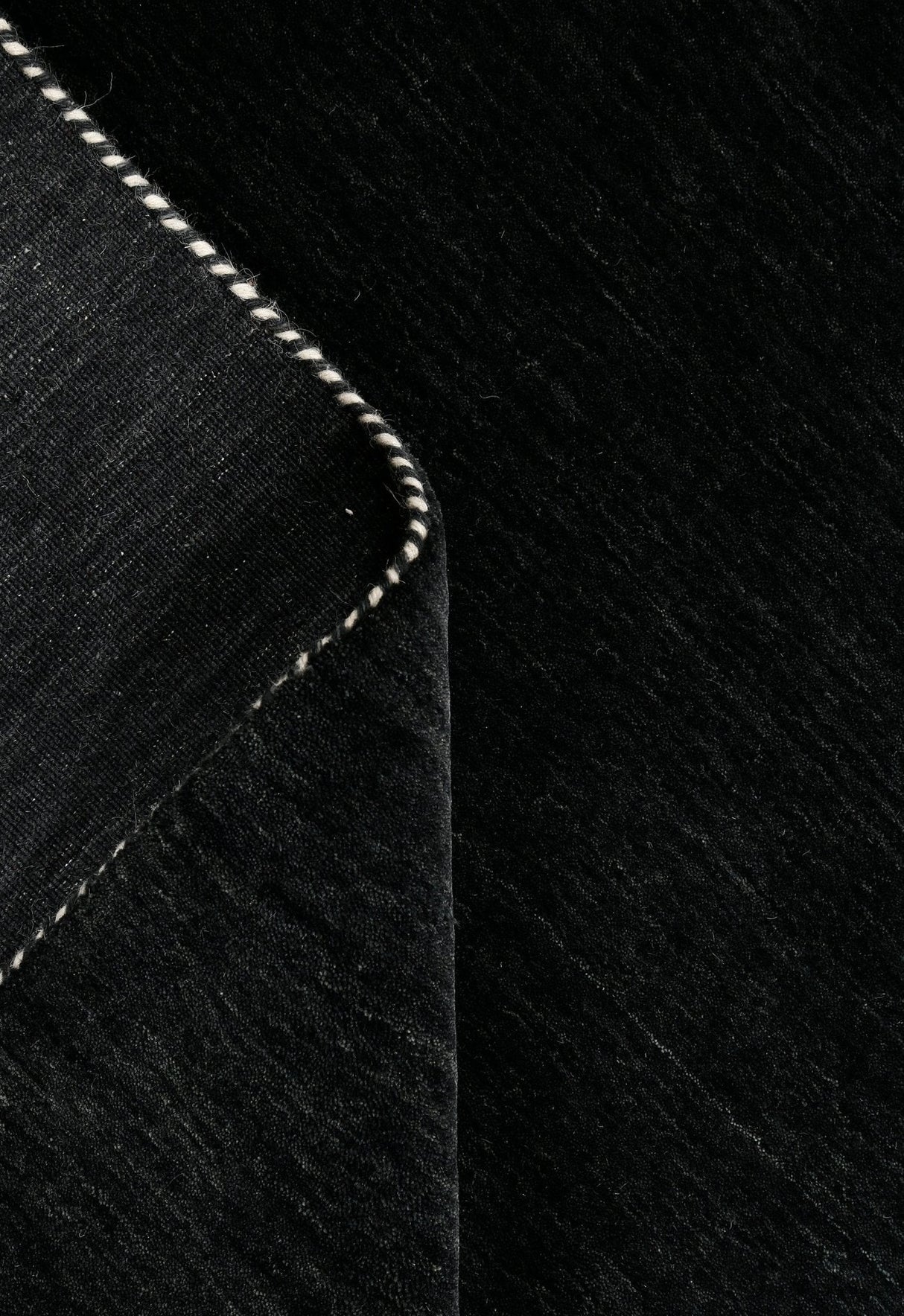 Terrain Hand Loomed Modern Charcoal Solid Design Wool Area Rug