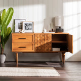 Tessa Solid Wood Prism Sideboard / TV Stand-Dining / Kitchen-Parc Decor