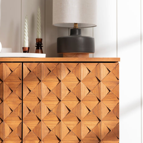 Tessa Solid Wood Prism Sideboard – TV Stand-Dining / Kitchen-Parc Decor