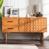 Tessa Solid Wood Prism Sideboard / TV Stand-Dining / Kitchen-Parc Decor