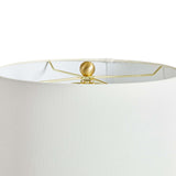 Textured Vintage Ceramic Table Lamp in White Glaze-table lamp-Parc Decor