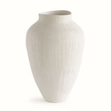 Textured White Ceramic Vase by Barclay Butera-Vase-Parc Decor