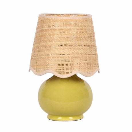 Theisseil Olive Green Table Lamp-Lighting-Parc Decor