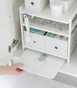 Three-Tier Cabinet Storage Rack (14" H) - Steel-Shelving-Parc Decor