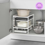 Three-Tier Cabinet Storage Rack (14" H) - Steel