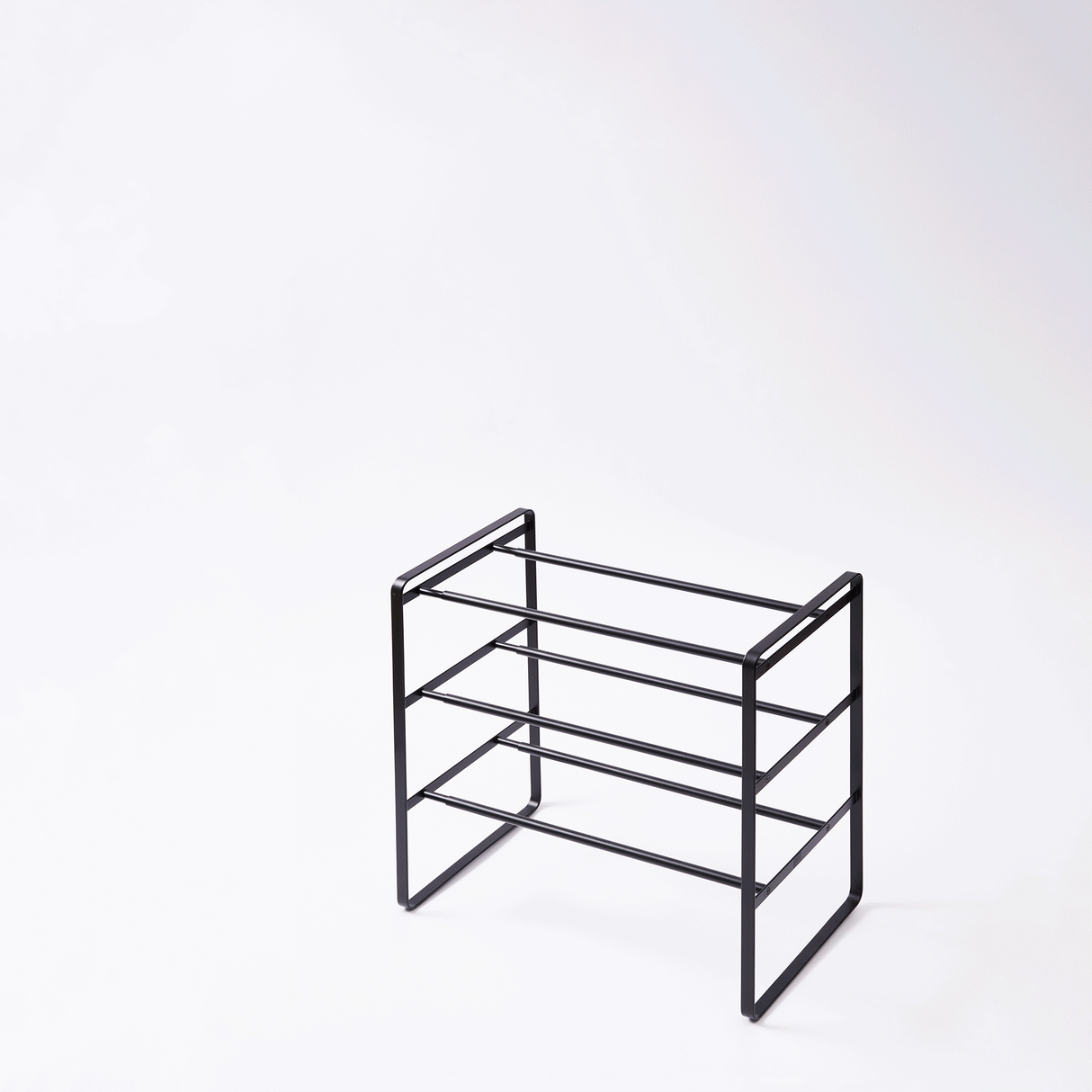 Three-Tier Expandable Shoe Rack (18" H) - Steel
