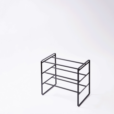 Three-Tier Expandable Shoe Rack (18" H) - Steel
