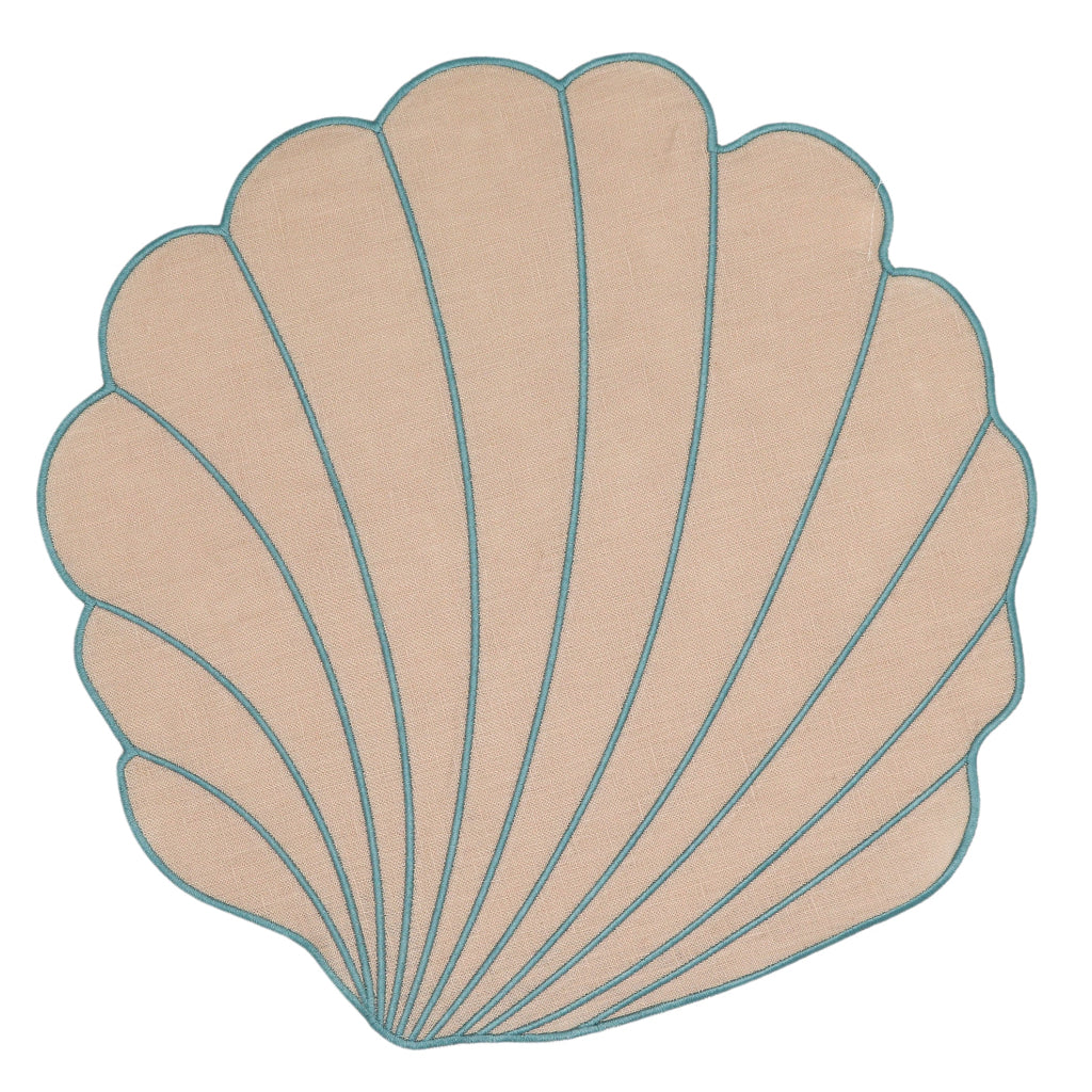 Tidal Shell Linen Placemats – Set of 4