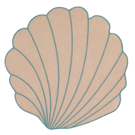 Tidal Shell Linen Placemats – Set of 4