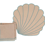 Tidal Shell Placemat - Set of 4-Placemat-Parc Decor