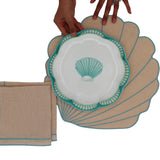 Tidal Shell Placemat - Set of 4-Placemat-Parc Decor