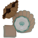 Tidal Shell Placemat - Set of 4-Placemat-Parc Decor