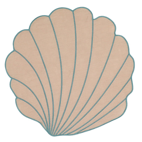 Tidal Shell Placemat - Set of 4-Placemat-Parc Decor